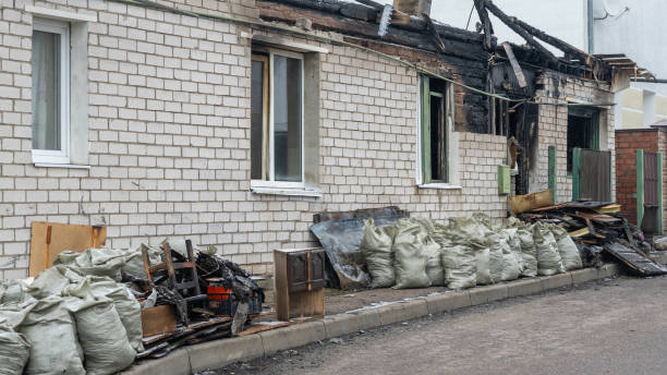 Professional Fire Damage Removal technician working in Arlington, WA
